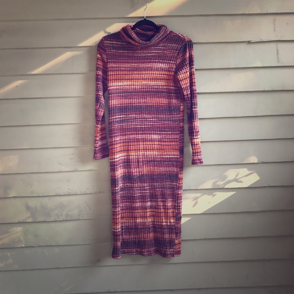 Cool neck midi dress